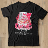 2020 Iron Bowl Champions Auburn Tigers and Alabama Crimson Tide signatures shirt - Nekotee