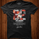 32 Jim Brown running back Cleveland Browns 1957 1965 signature shirt - Nekotee