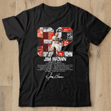 32 Jim Brown running back Cleveland Browns 1957 1965 signature shirt - Nekotee