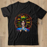 Afro Melanin Black History Month Queen Strong African Woman T Shirt - Nekotee