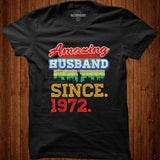 Amazing Husband Since 1972 50th Wedding Anniversary 50 Years T Shirt Sweater Shirt - Nekotee