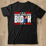 Bare Shelves Biden Meme Flag Glasses Shirt - Nekotee