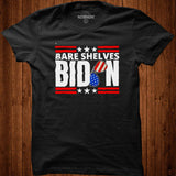Bare Shelves Biden Meme Flag Glasses Shirt - Nekotee