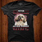 Never Underestimate An Old Woman With A Shih Tzu shirt - Nekotee