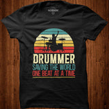Drummer Musical Instrument Musician Drumming Instrumentalist T Shirt Shirt - Nekotee