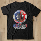 Georgia Bulldogs Atlanta Braves Nationa Champions 2021 NCAA Football Graphic Unisex T Shirt - Nekotee