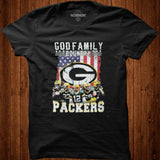 Green Bay Packers NFL God Family Country Graphic Unisex T Shirt - Nekotee