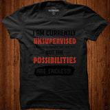 I Am Currently Unsupervised I Know It Freaks Me Out Too But The Possibilities Are Endless Shirt - Nekotee