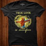 True Love Is Sacrifice Jesus Crucifix Shirt - Nekotee