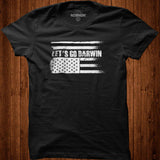 Lets Go Darwin Sarcastic Lets Go Darwin US Flag Tee Shirt - Nekotee