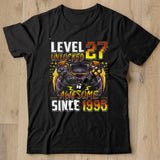 Level 27 Unlocked Awesome Since 1995 27th Birthday Gaming Shirt - Nekotee