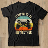 Leveling up to Big Brother 2022 funny gamer vintage kids men T Shirt - Nekotee