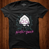 Marvel Spider Gwen Cute Kawaii Epic Web Graphic T Shirt - Nekotee