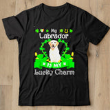My Yellow Labrador Dog Is My Lucky Charm Patricks Day Shirt - Nekotee