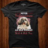 Never Underestimate An Old Woman With A Shih Tzu shirt - Nekotee