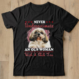 Never Underestimate An Old Woman With A Shih Tzu shirt - Nekotee