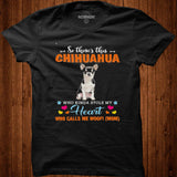 Official a Dog Kinda Stole My Heart So Theres This Black Chihuahua Who Kinda Stole My Heart Who Calls Me Woof Mom Shirt - Nekotee