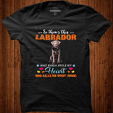 Official a Dog Kinda Stole My Heart So Theres This Silver Labrador Who Kinda Stole My Heart Who Calls Me Woof Mom Shirt - Nekotee