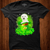 St. Patricks Day Shamrock Lucky Hat White Labrador Dogs Shirt - Nekotee