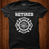 Retired Firefighter Badge shirt - Nekotee