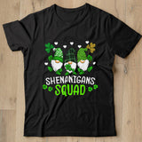 Shenanigans Squad St Patricks Day Gnomes Green Proud Irish T Shirt Shirt - Nekotee
