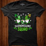 Shenanigans Squad St Patricks Day Gnomes Green Proud Irish T Shirt Shirt - Nekotee