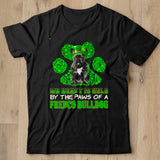 St Patricks Day My Heart Is Held By The Paws Of A Black French Bulldog Shirt - Nekotee
