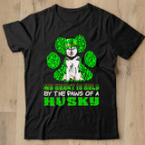 St Patricks Day My Heart Is Held By The Paws Of A Husky Shirt - Nekotee