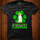 St Patricks Day My Heart Is Held By The Paws Of A Yellow Labrador Shirt - Nekotee