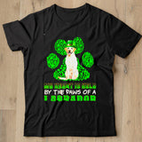 St Patricks Day My Heart Is Held By The Paws Of A Yellow Labrador Shirt - Nekotee