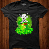 St. Patricks Day Shamrock Lucky Hat Dalmatian Dogs Shirt - Nekotee