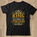 The King Was Born On February 28 Birthday Party Shirt - Nekotee