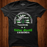 Accept Understand Love Sunflower Kidney Disease Awareness T Shirt Shirt - Nekotee