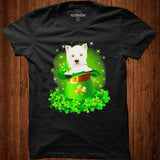 St. Patricks Day Shamrock Lucky Hat West Highland White Terrier Dogs Shirt - Nekotee